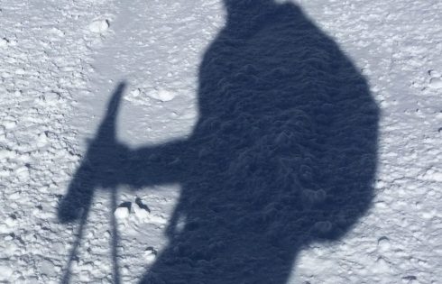 Skifahrer Schatten