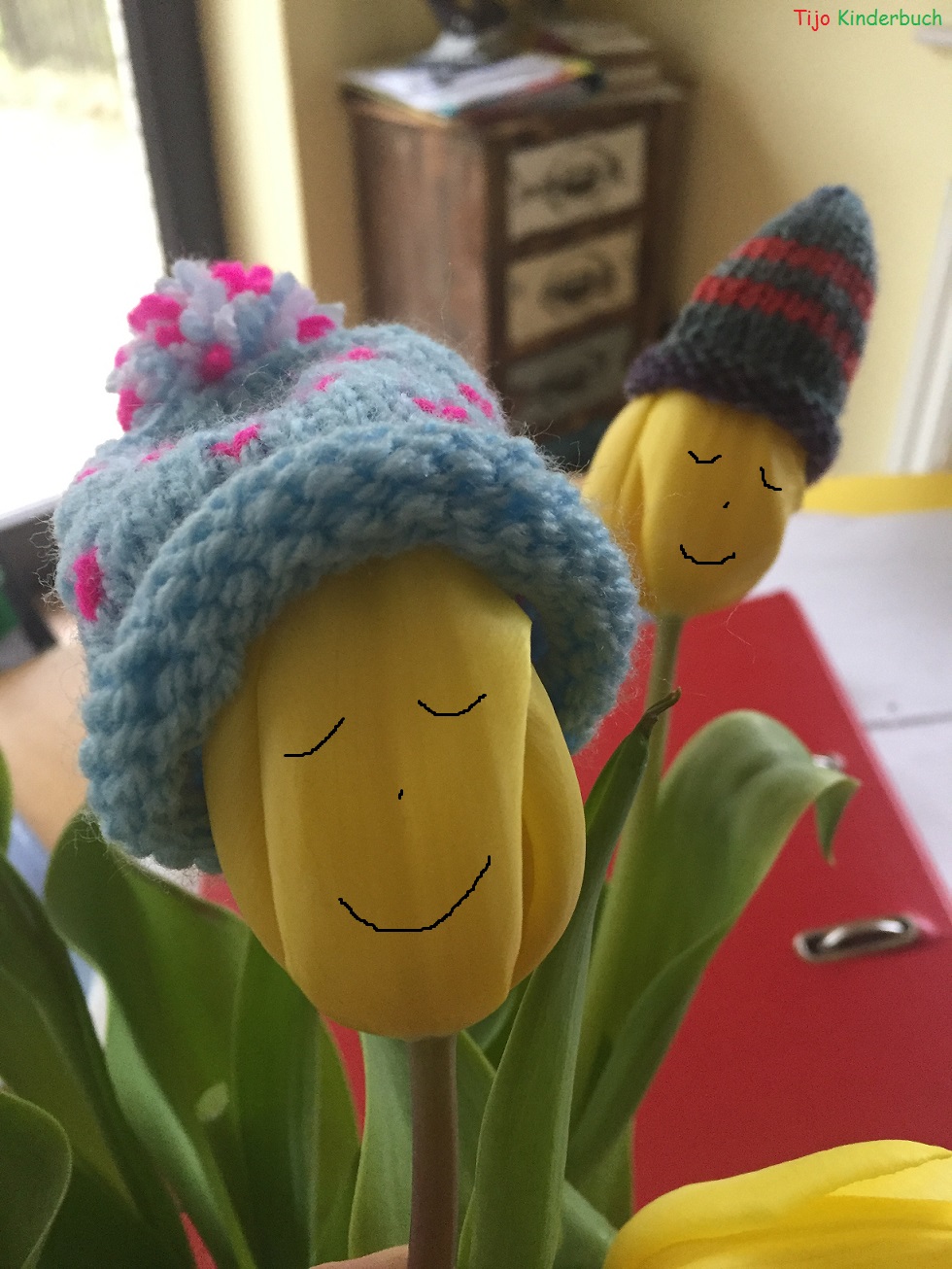 Tulpen mit Mütze