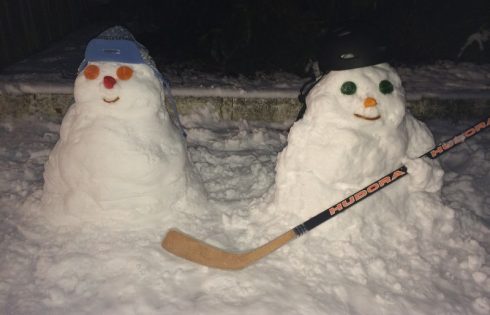 Icehockey Schneemänner