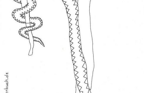 Ausmalbild Schlange