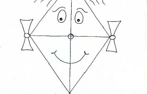 Ausmalbild Winddrachen