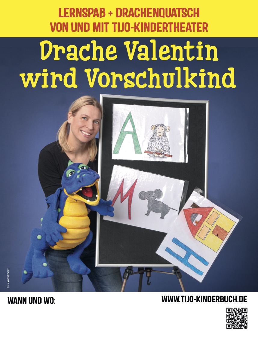 Tijo Kinderbuch - Drache Valentin wird (Vor)Schulkind - Bauchreden für Kinder